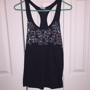 PINK Victoria's Secret Sequin Pattern Tank Top